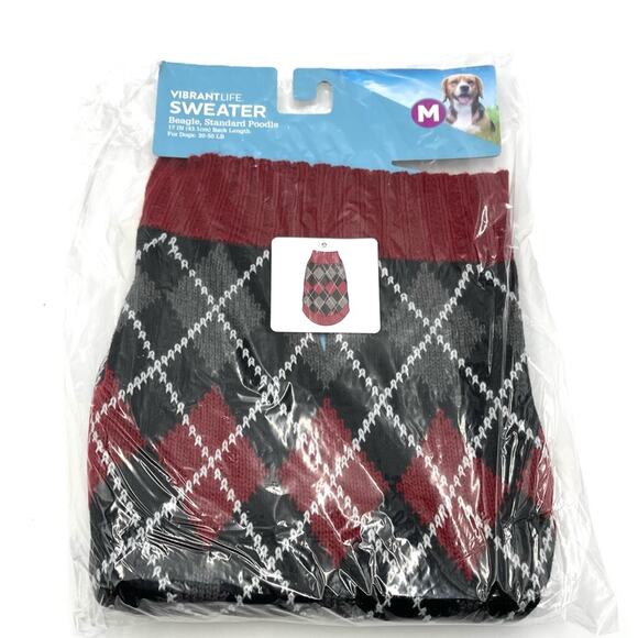 VIBRANT LIFE dog's sweater NEW size Medium - Picture 1 of 7